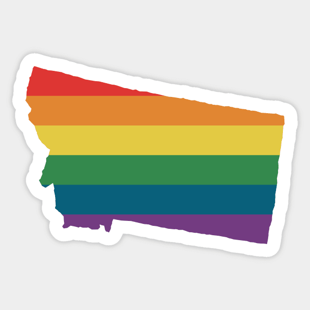 Montana State Rainbow Sticker by n23tees